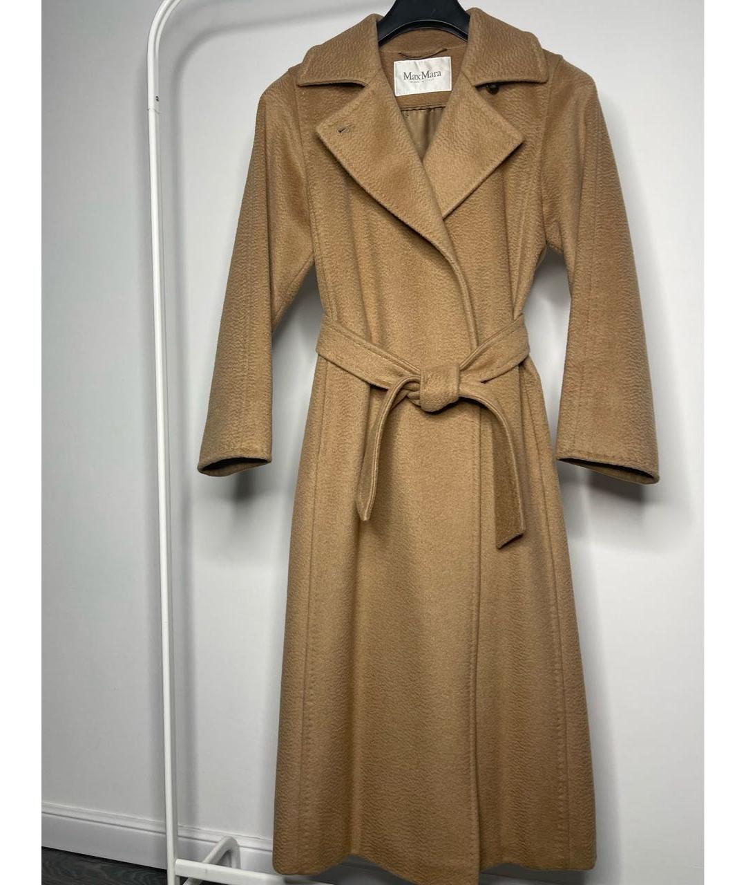 MAX MARA Бежевое шерстяное пальто, фото 6