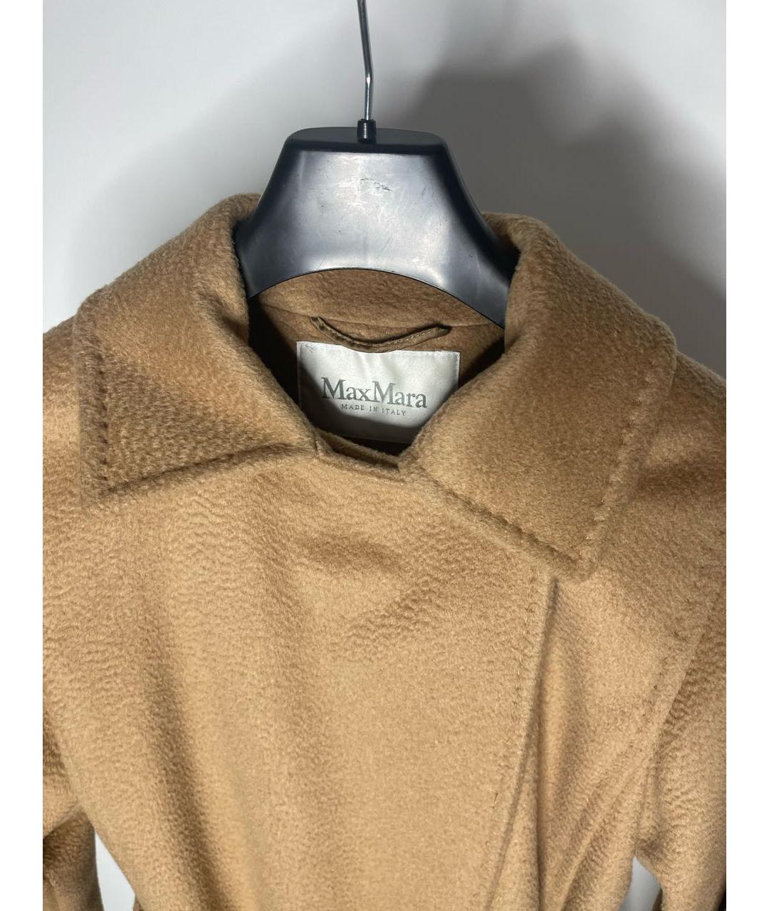 MAX MARA Бежевое шерстяное пальто, фото 4