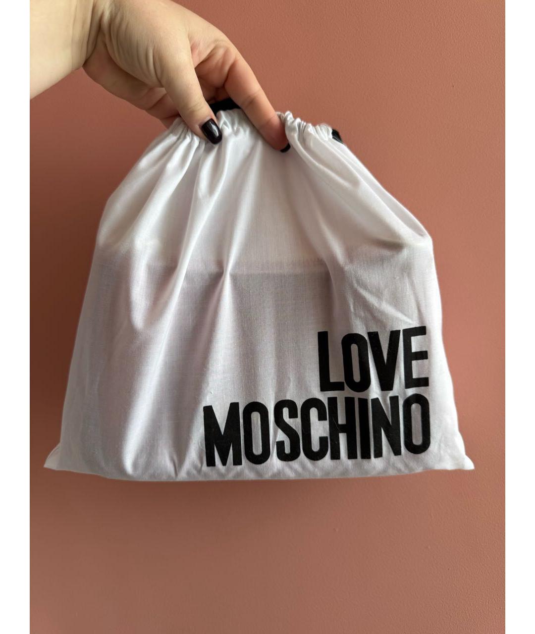 LOVE MOSCHINO Красная сумка через плечо из искусственной кожи, фото 5
