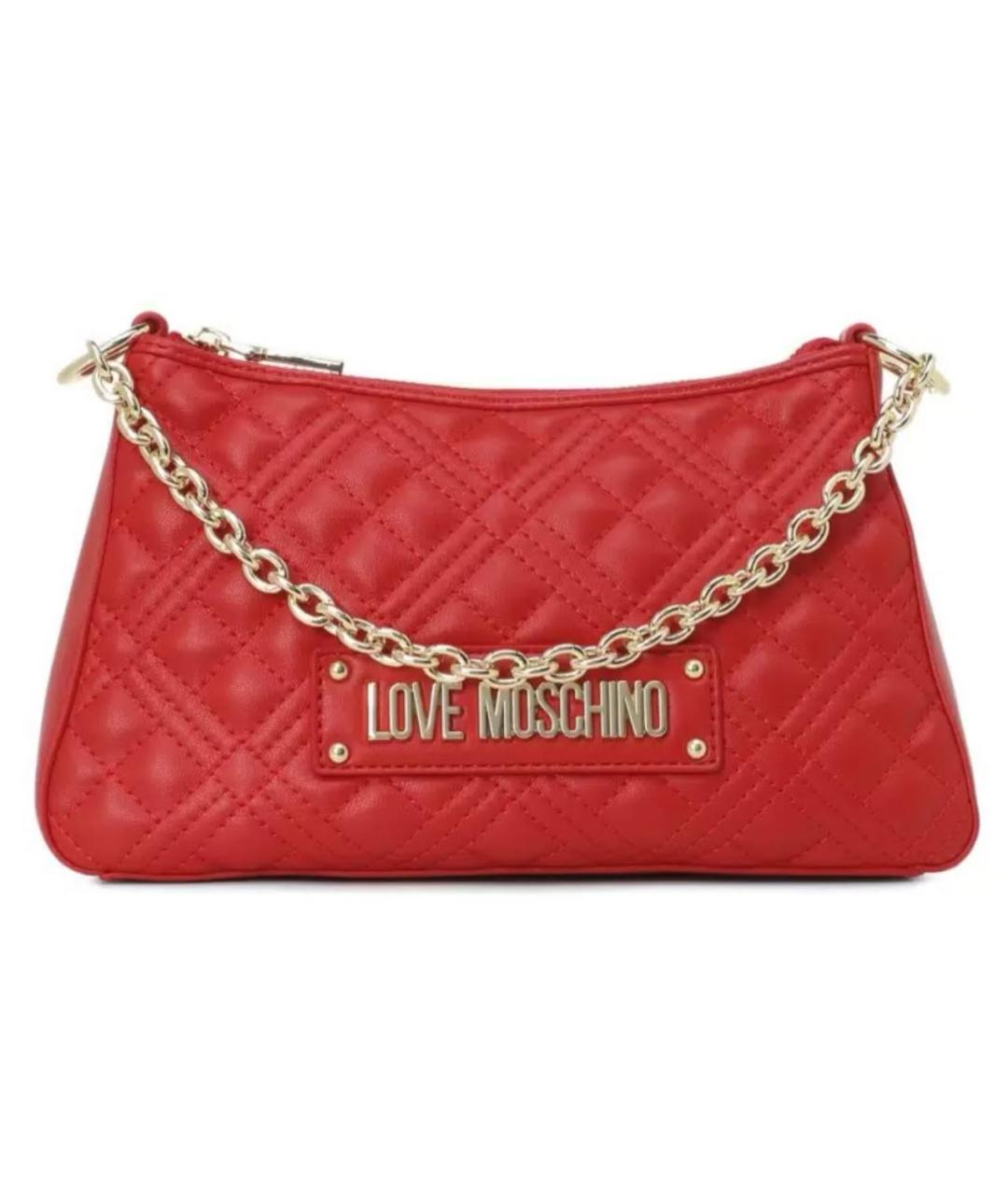 LOVE MOSCHINO Красная сумка через плечо из искусственной кожи, фото 1