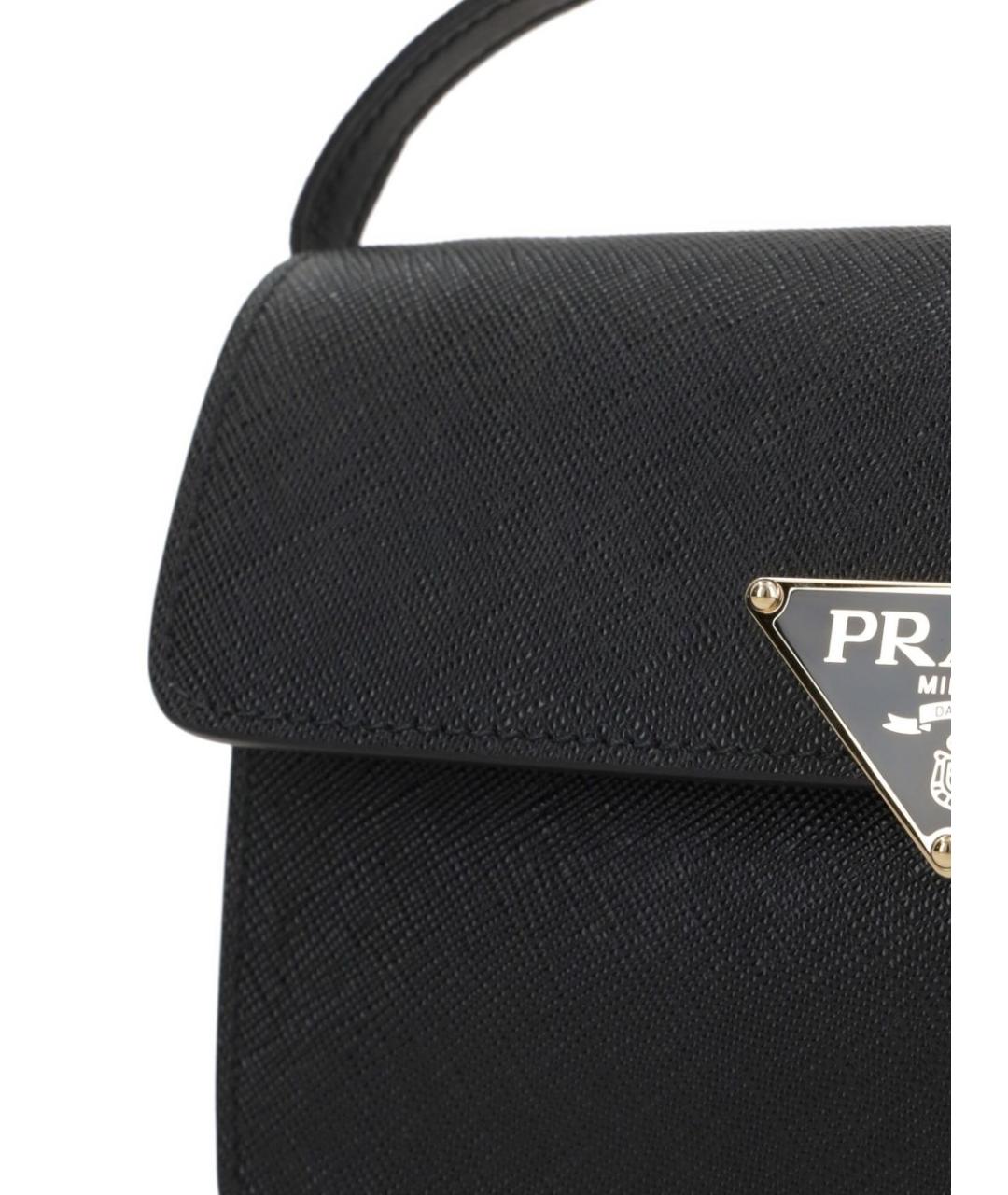 PRADA Черная кожаная сумка через плечо, фото 2