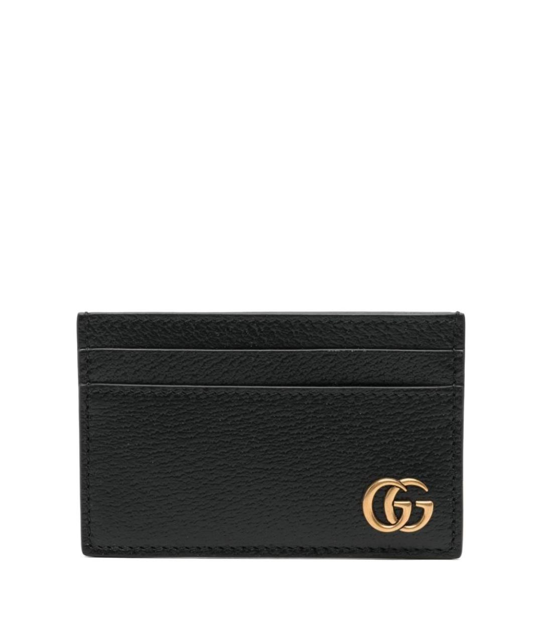 GUCCI Черный кожаный кардхолдер, фото 1