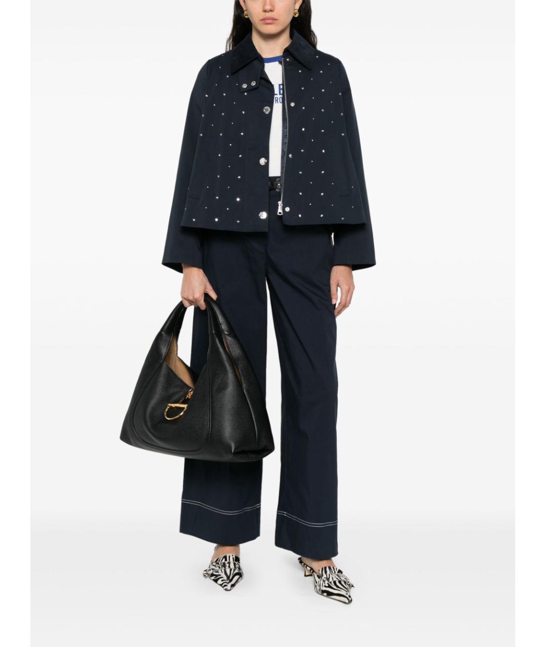 GUCCI Черная кожаная сумка тоут, фото 5