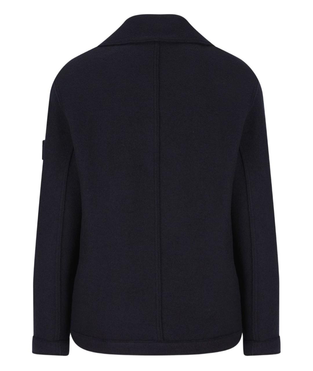 STONE ISLAND Темно-синее пальто, фото 4