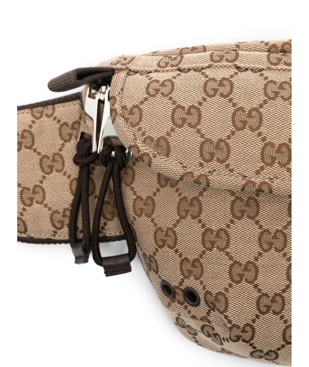 GUCCI Бежевая синтетическая сумка на плечо, фото 5