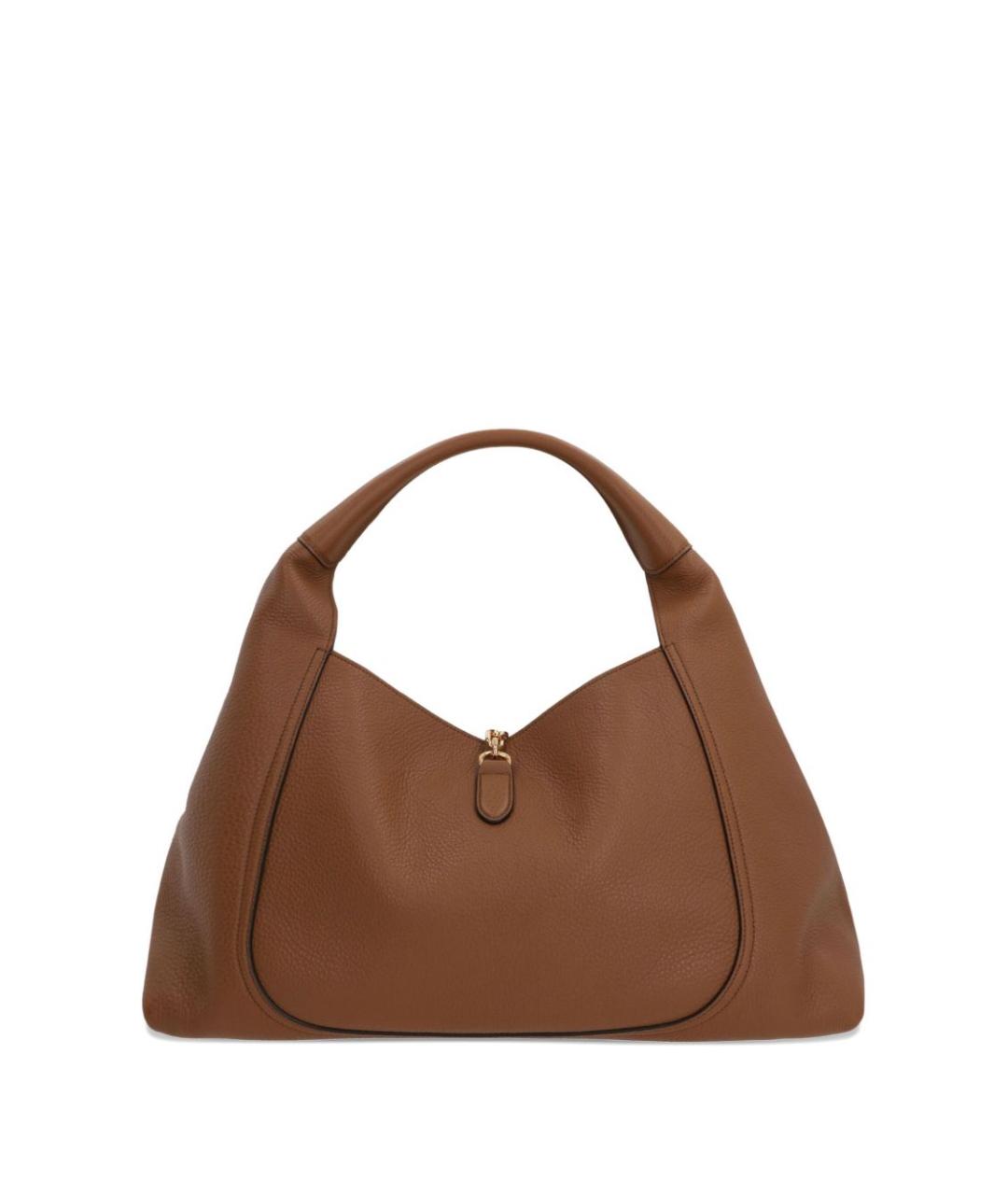 GUCCI Коричневая кожаная сумка с короткими ручками, фото 4