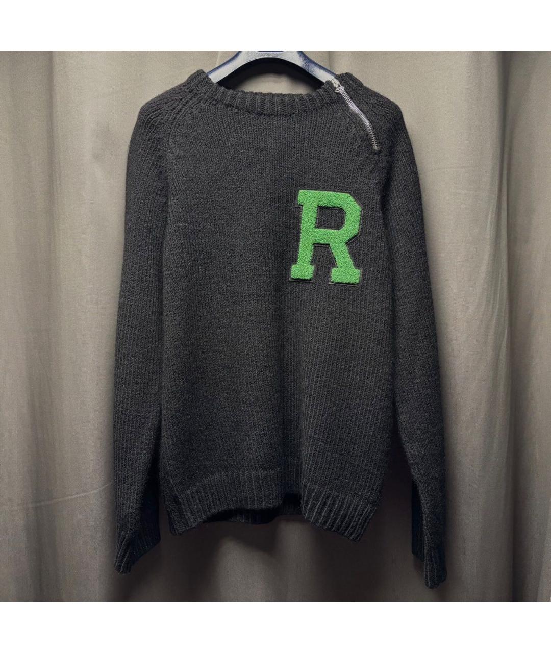 RAF SIMONS Черный шерстяной джемпер / свитер, фото 8