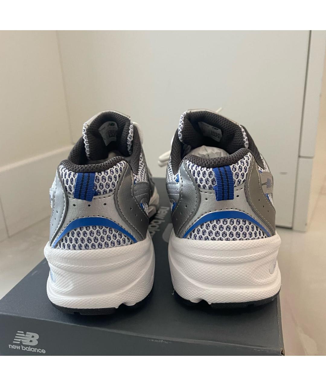 NEW BALANCE KIDS Синие текстильные кроссовки, фото 4