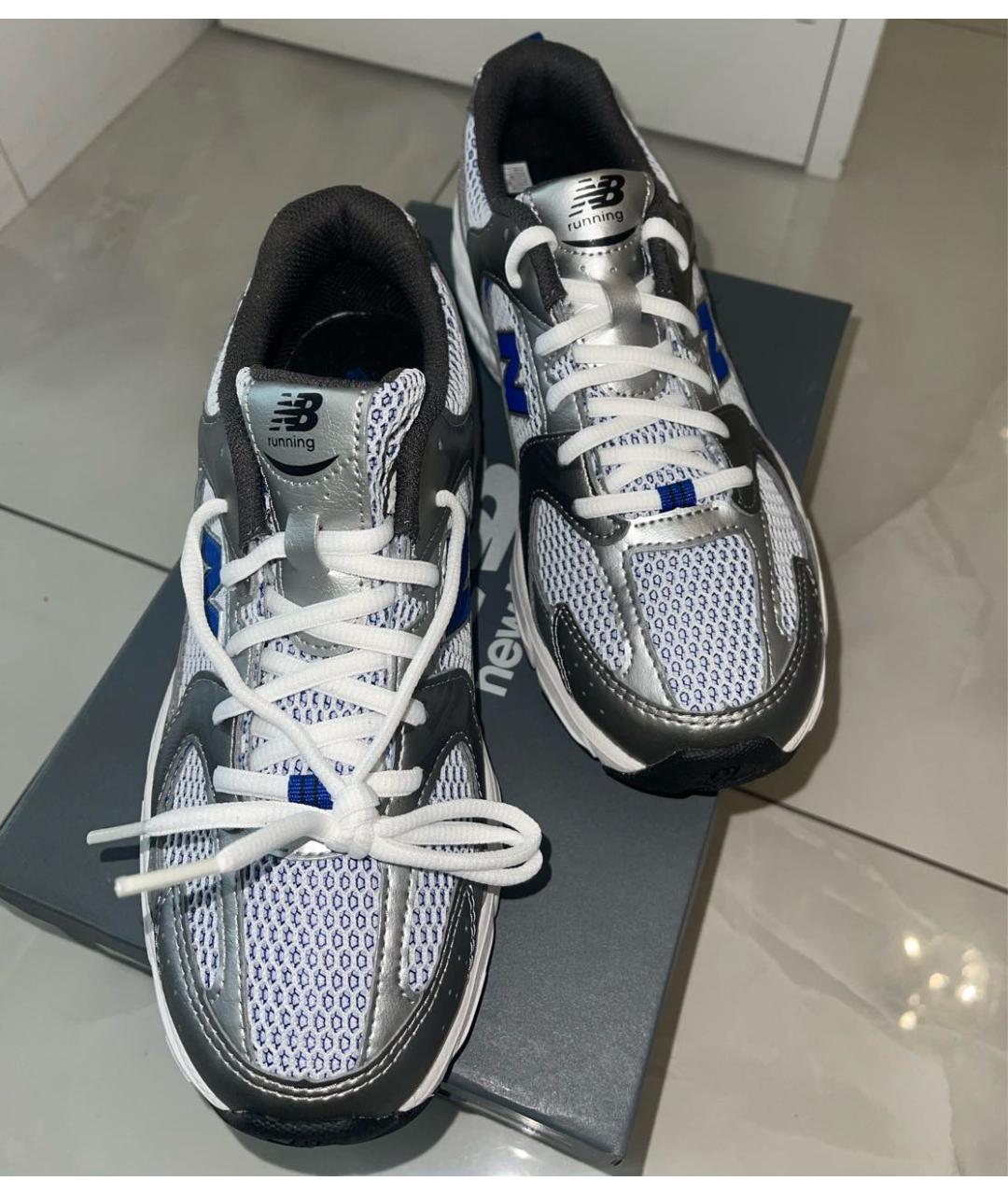 NEW BALANCE KIDS Синие текстильные кроссовки, фото 2