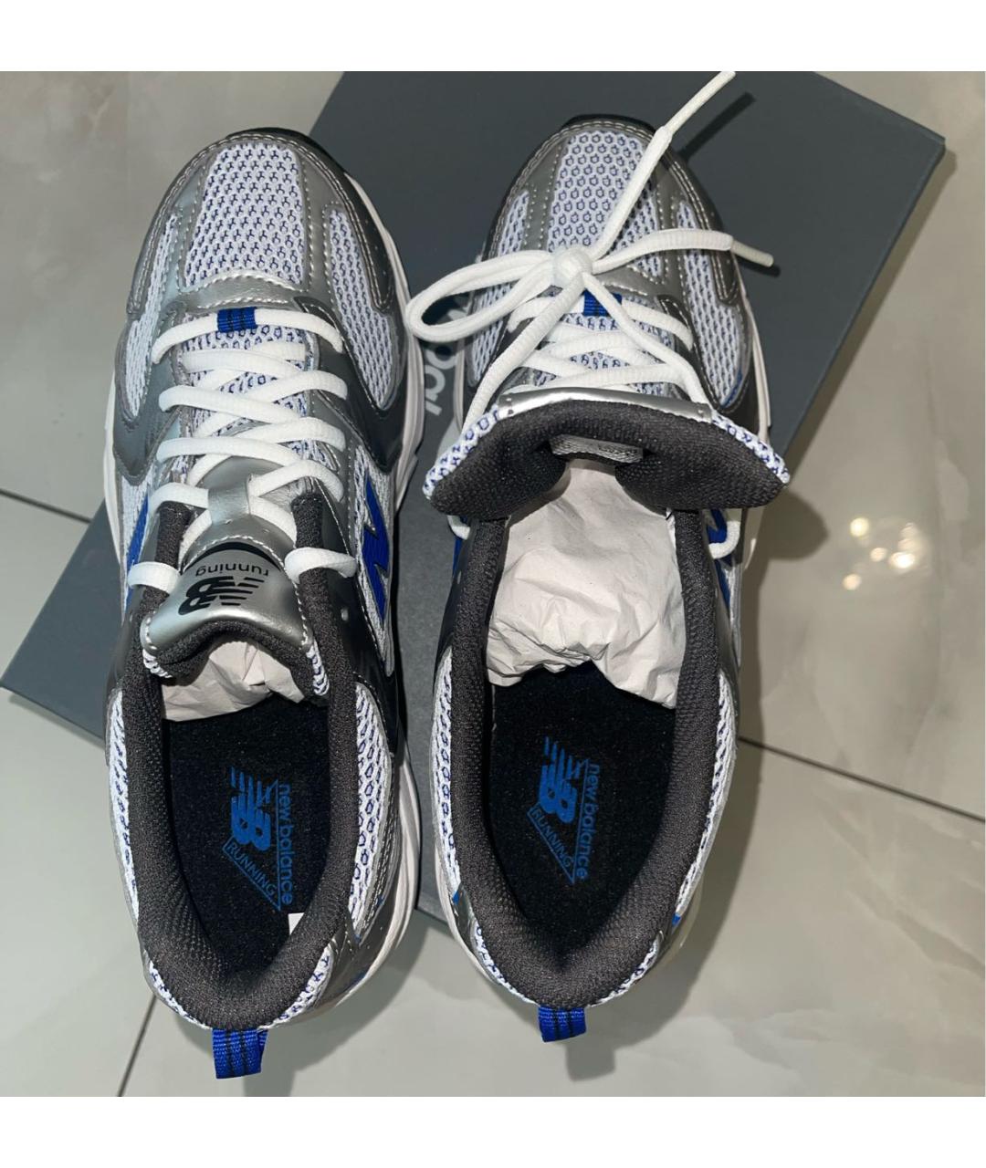 NEW BALANCE KIDS Синие текстильные кроссовки, фото 3