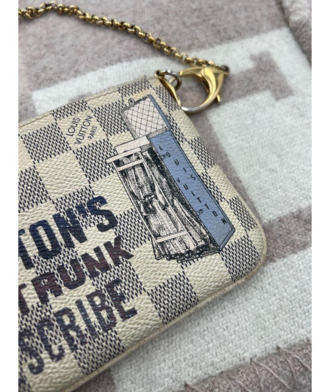 LOUIS VUITTON Бежевая кожаная сумка с короткими ручками, фото 6