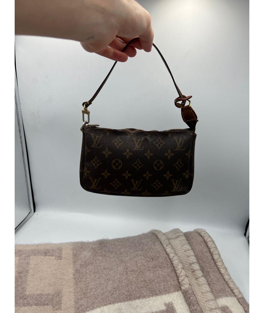 LOUIS VUITTON Коричневая сумка с короткими ручками, фото 3