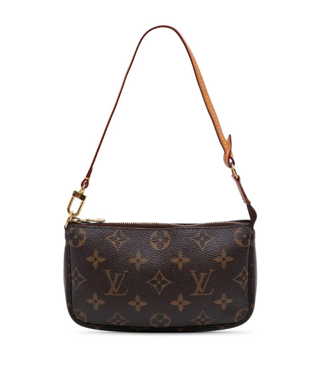 LOUIS VUITTON Коричневая сумка с короткими ручками, фото 1