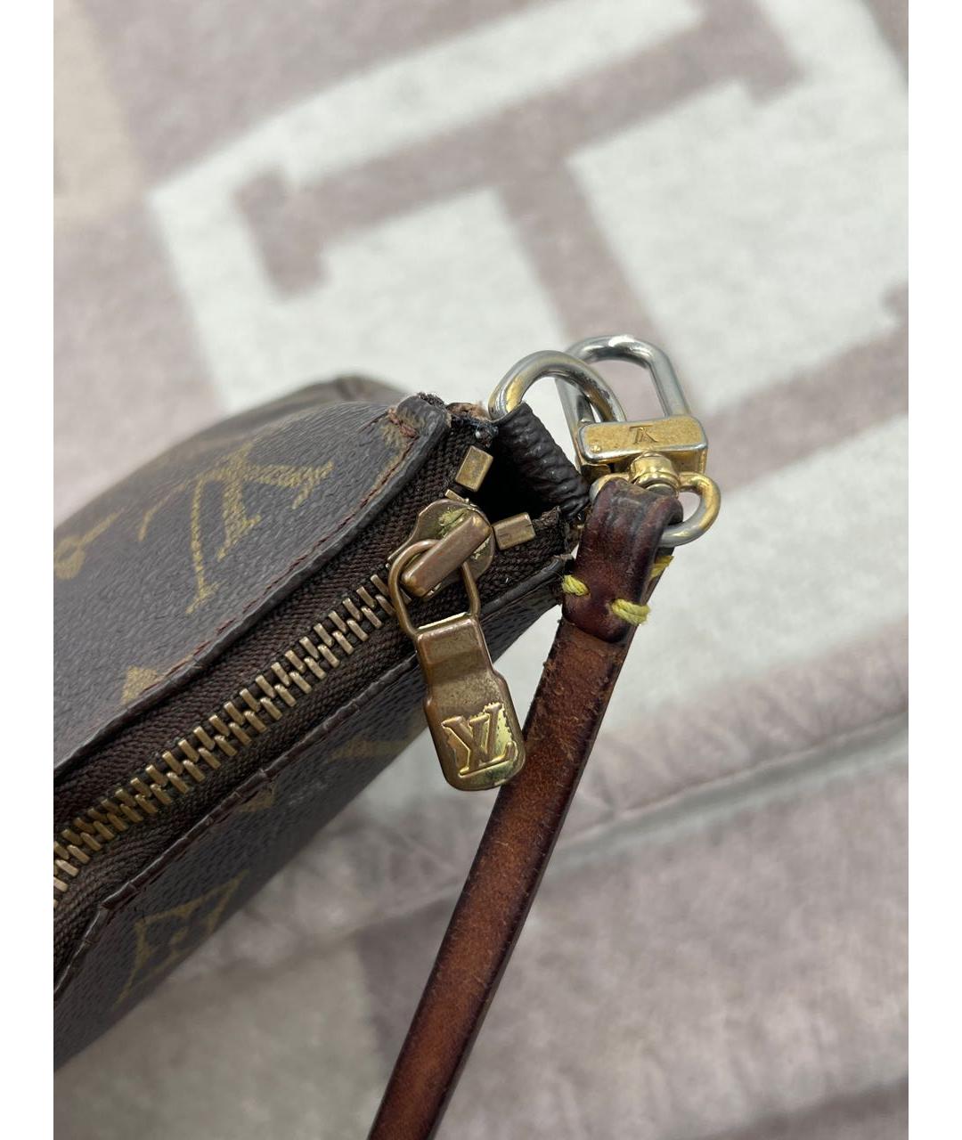 LOUIS VUITTON Коричневая сумка с короткими ручками, фото 7