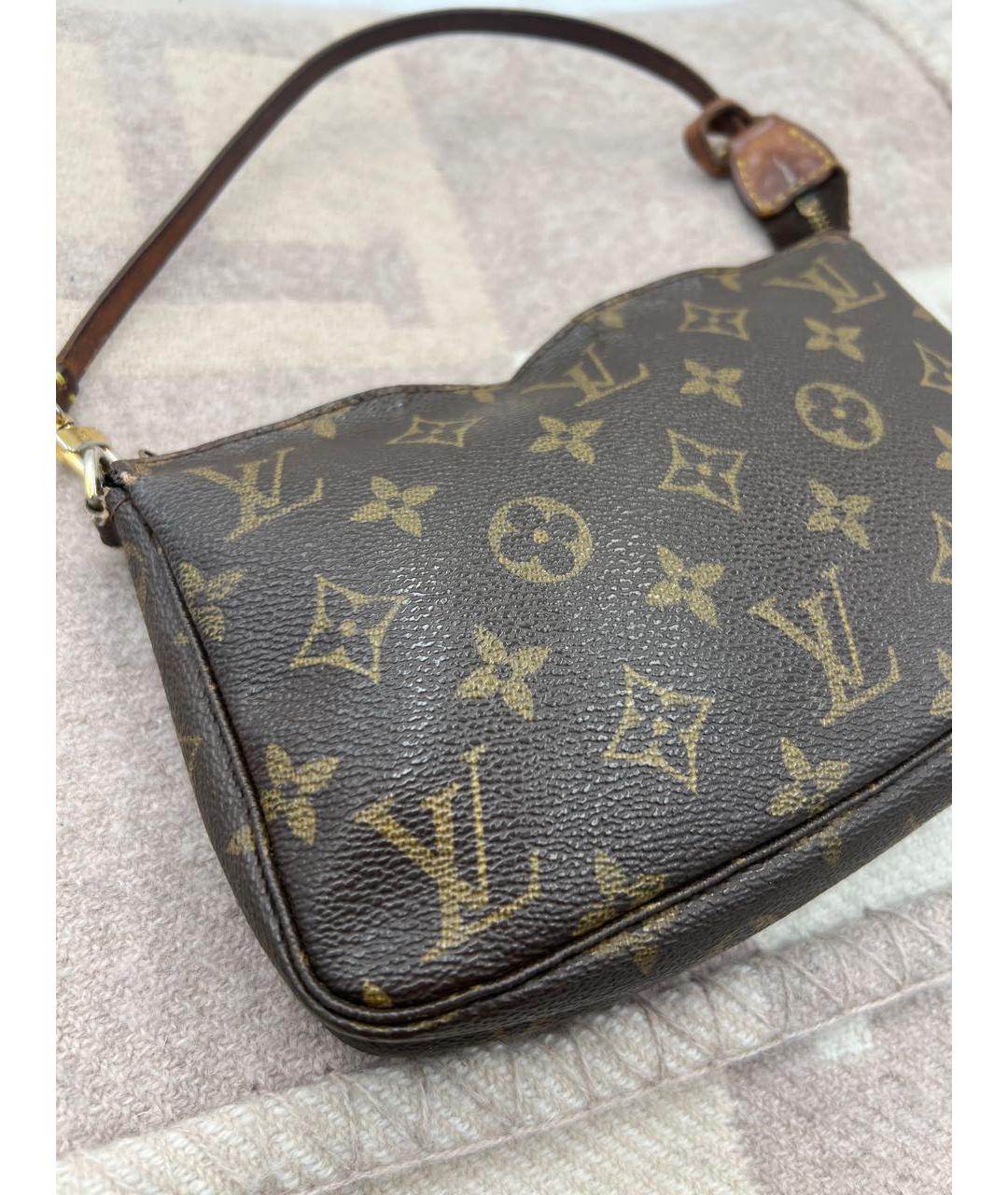 LOUIS VUITTON Коричневая сумка с короткими ручками, фото 2