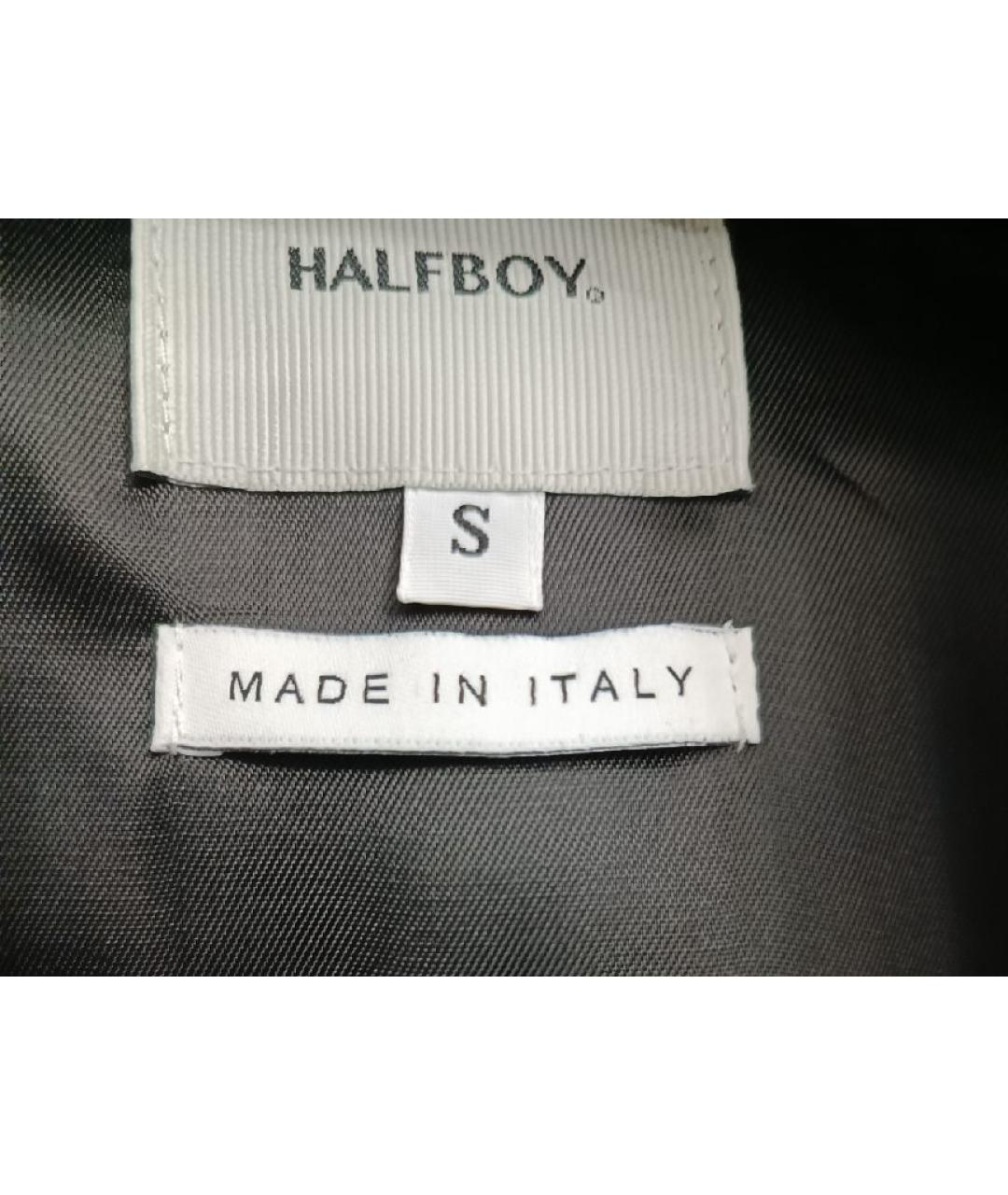 HALFBOY Черная кожаная куртка, фото 4