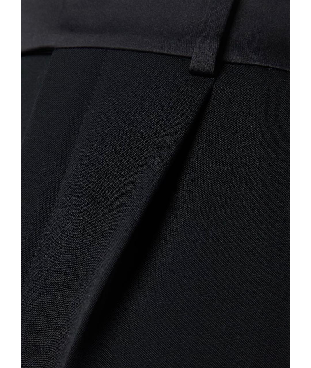SAINT LAURENT Черные шерстяные брюки широкие, фото 5