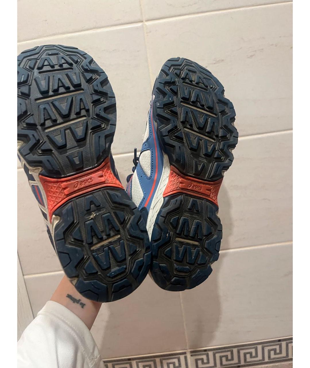 ASICS Белые текстильные кроссовки, фото 5