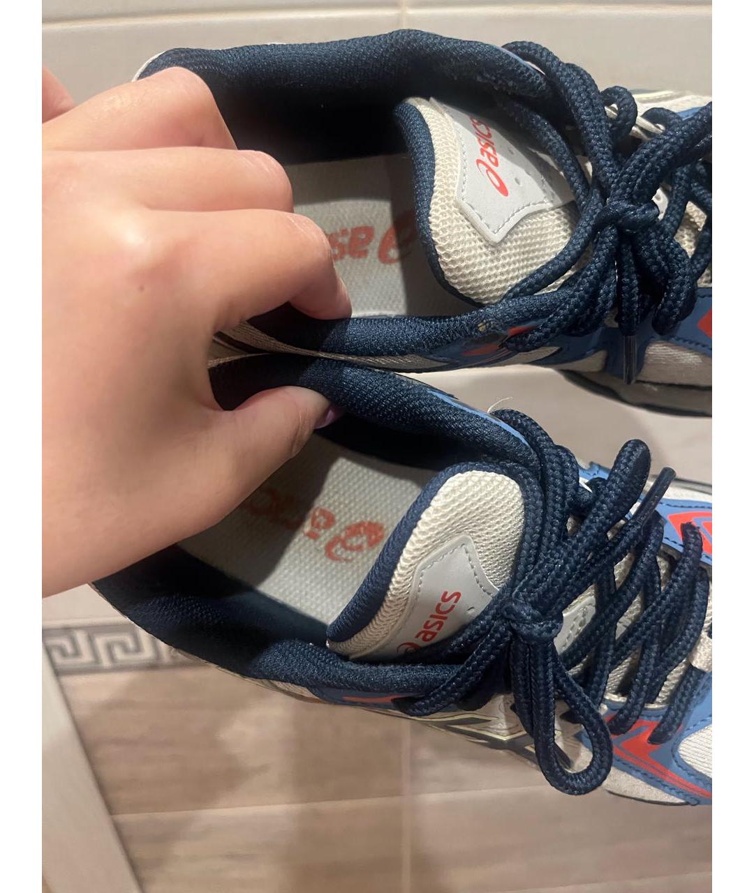 ASICS Белые текстильные кроссовки, фото 4