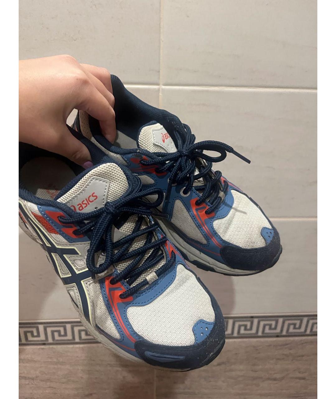 ASICS Белые текстильные кроссовки, фото 3