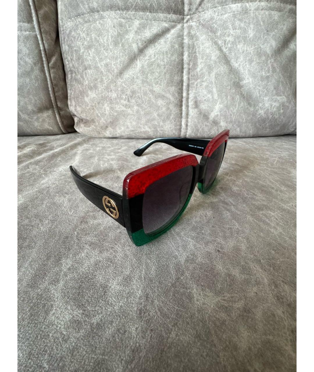 GUCCI Мульти пластиковые солнцезащитные очки, фото 2