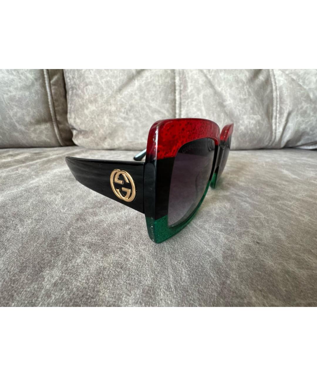 GUCCI Мульти пластиковые солнцезащитные очки, фото 3