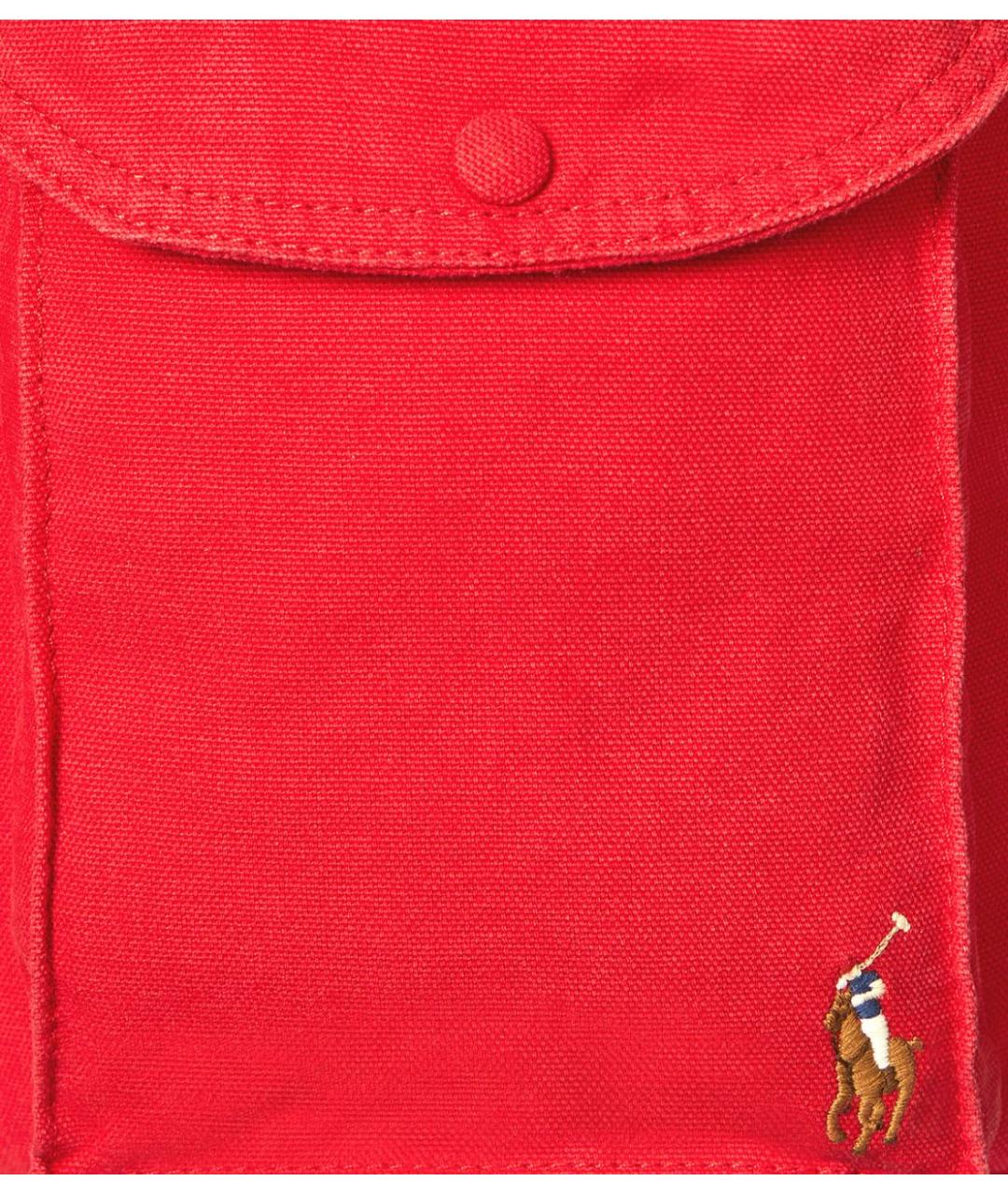 POLO RALPH LAUREN Красный хлопковый рюкзак, фото 4