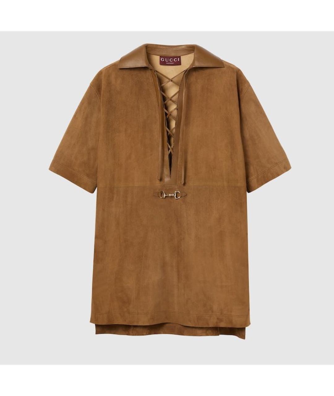 GUCCI Коричневое повседневное платье, фото 7