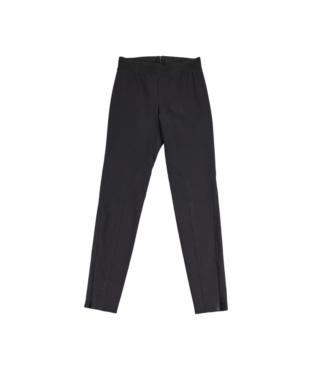 STELLA MCCARTNEY Черные хлопковые брюки узкие, фото 1