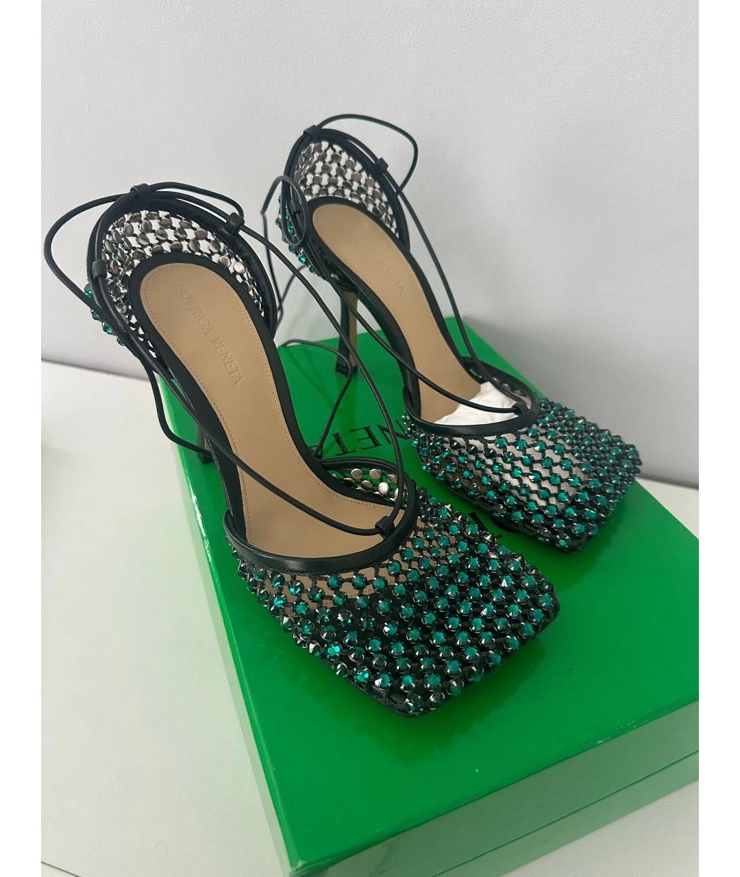 BOTTEGA VENETA Зеленые сандалии, фото 3