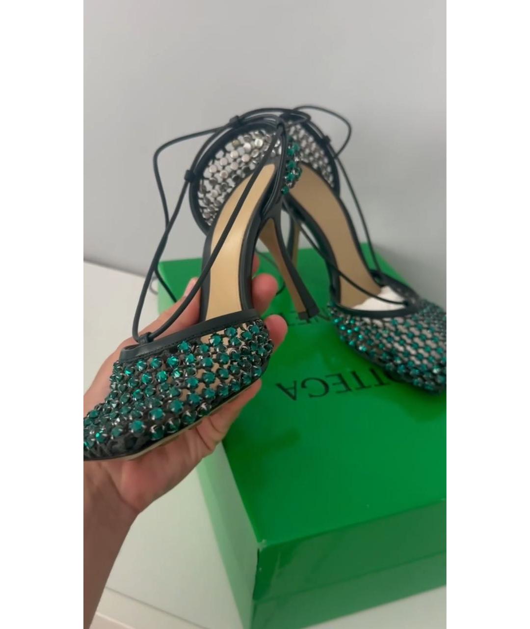 BOTTEGA VENETA Зеленые сандалии, фото 6