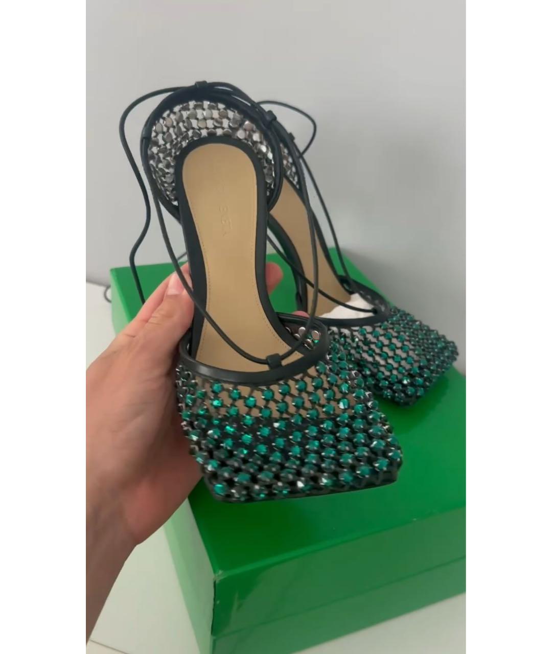 BOTTEGA VENETA Зеленые сандалии, фото 5