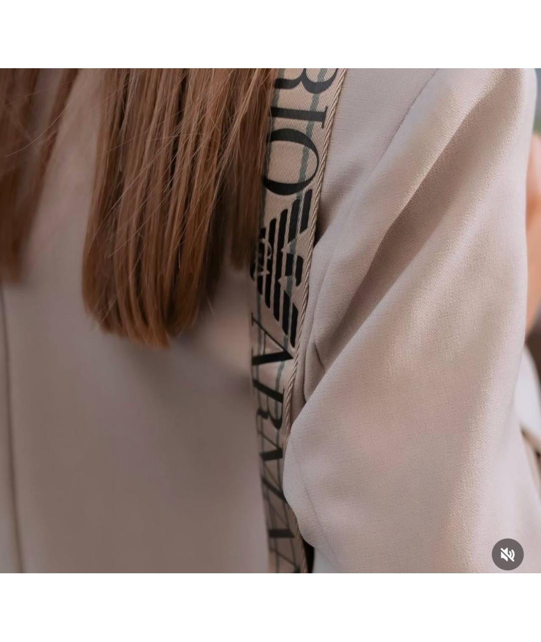 EMPORIO ARMANI Черная сумка через плечо из искусственной кожи, фото 3