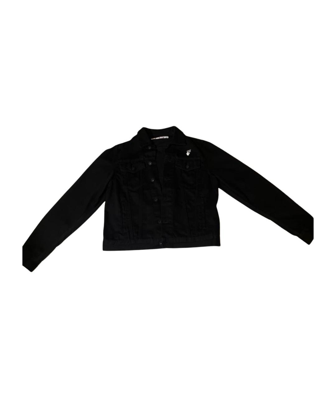 OFF-WHITE Черная хлопковая куртка, фото 1
