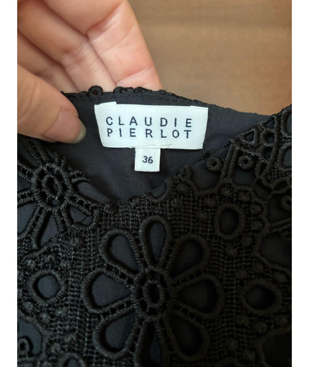 Claudie Pierlot Черное креповое коктейльное платье, фото 3