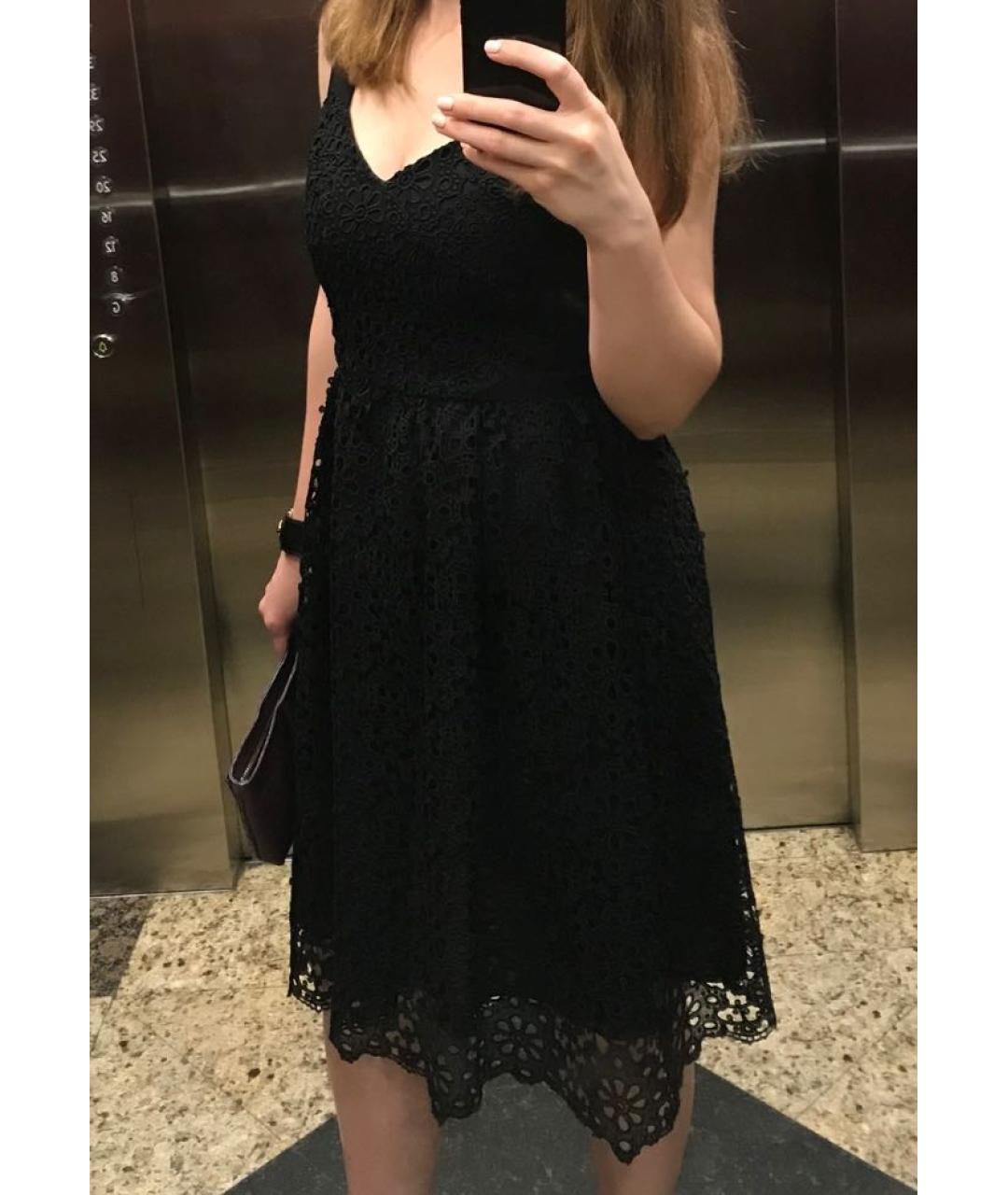 Claudie Pierlot Черное креповое коктейльное платье, фото 6