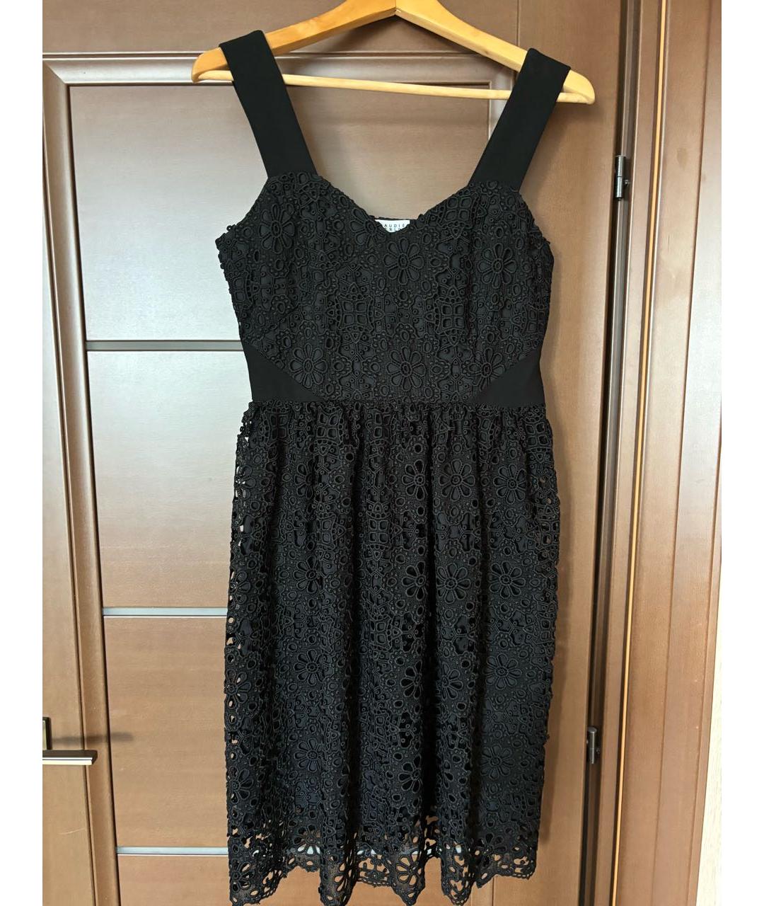 Claudie Pierlot Черное креповое коктейльное платье, фото 7