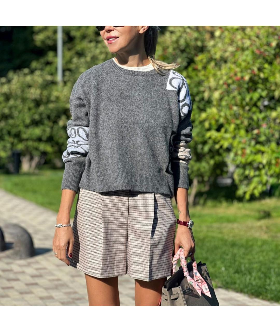 FENDI Коричневые шерстяные шорты, фото 6