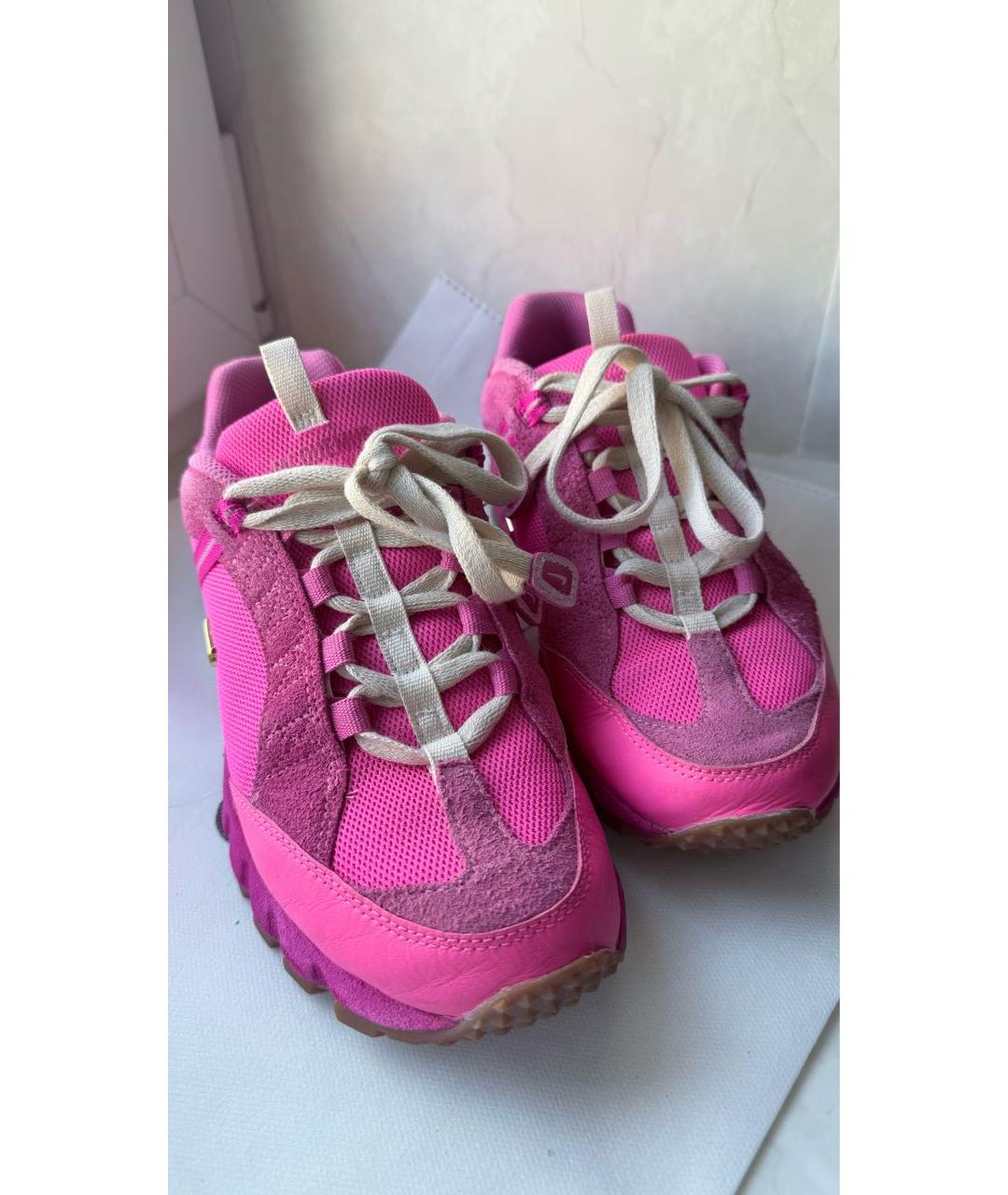 NIKE Фуксия текстильные кроссовки, фото 2