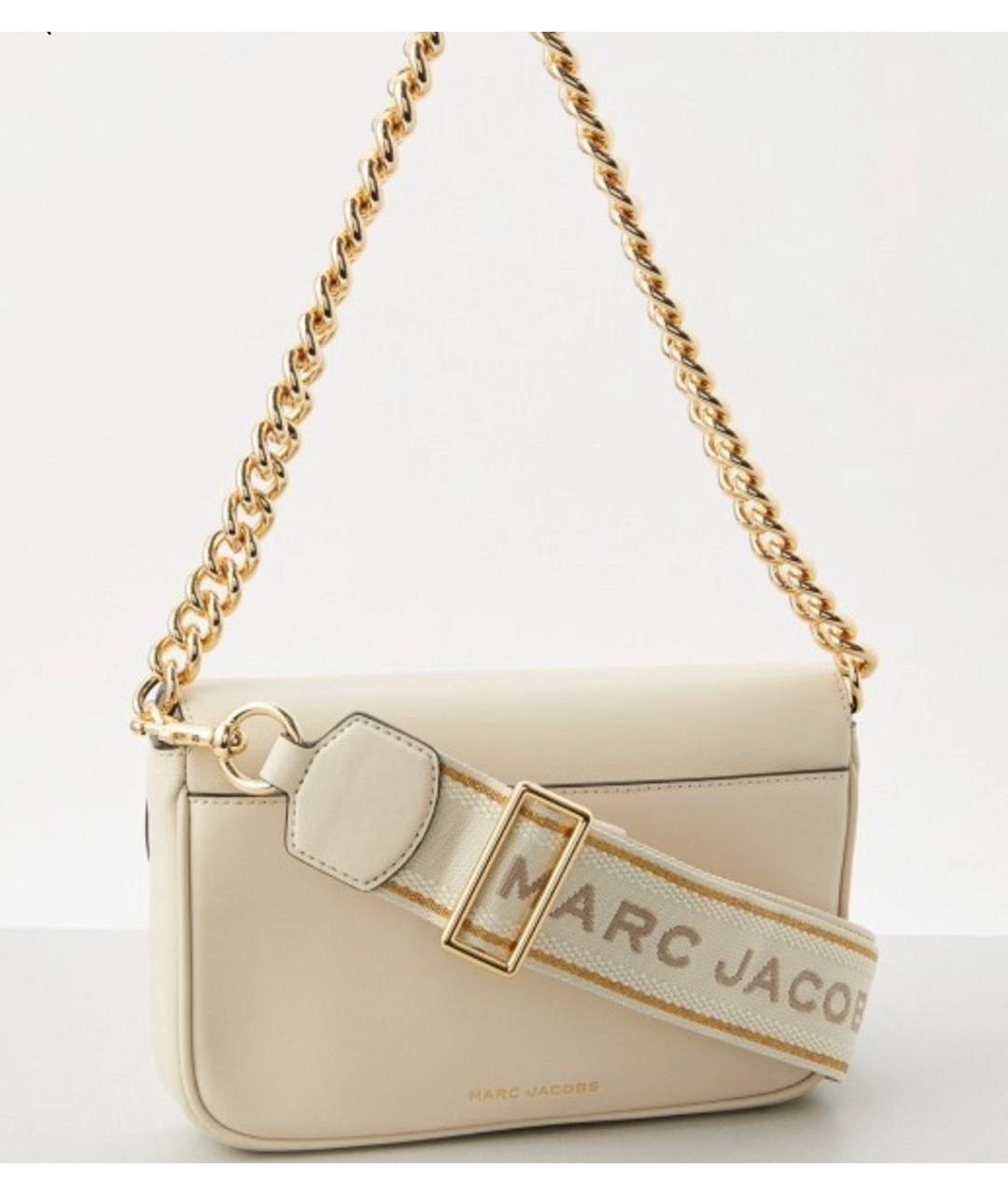 MARC JACOBS Бежевая кожаная сумка через плечо, фото 3