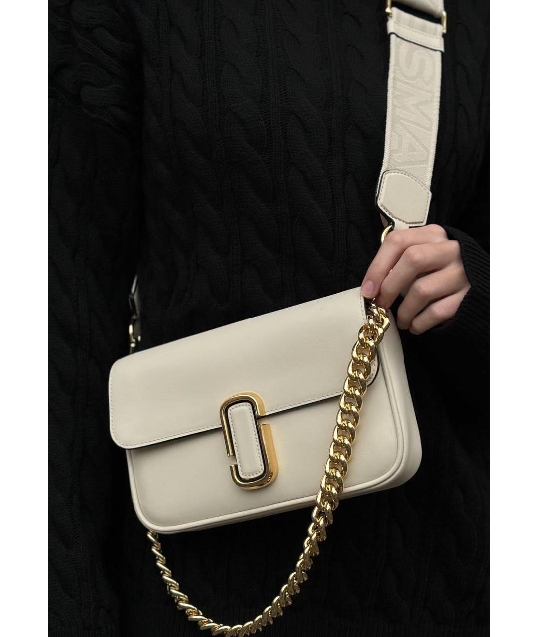 MARC JACOBS Бежевая кожаная сумка через плечо, фото 2