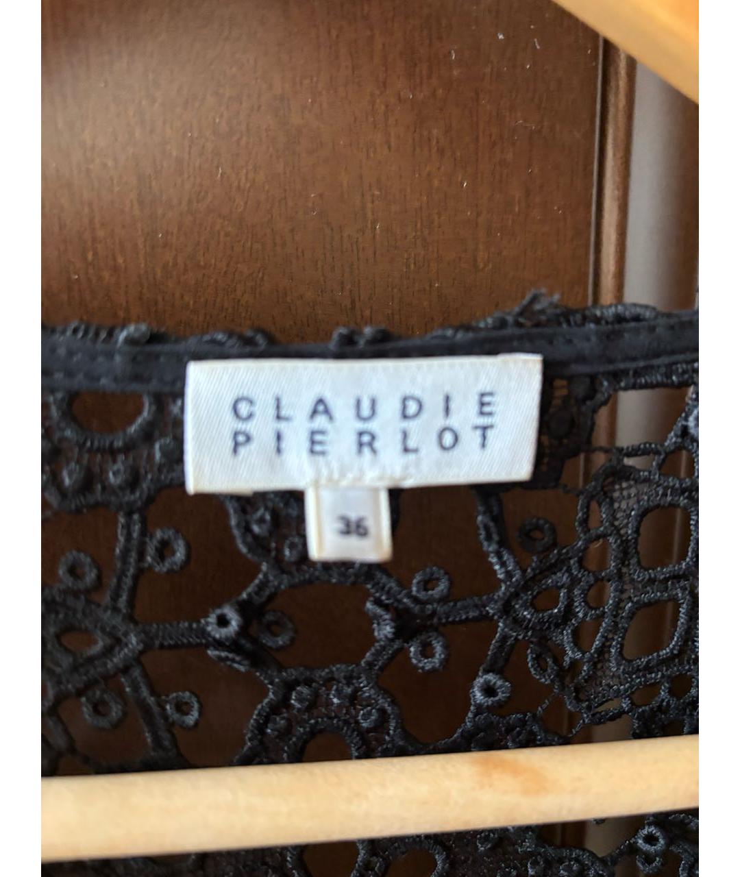 Claudie Pierlot Черный полиэстеровый жакет/пиджак, фото 3