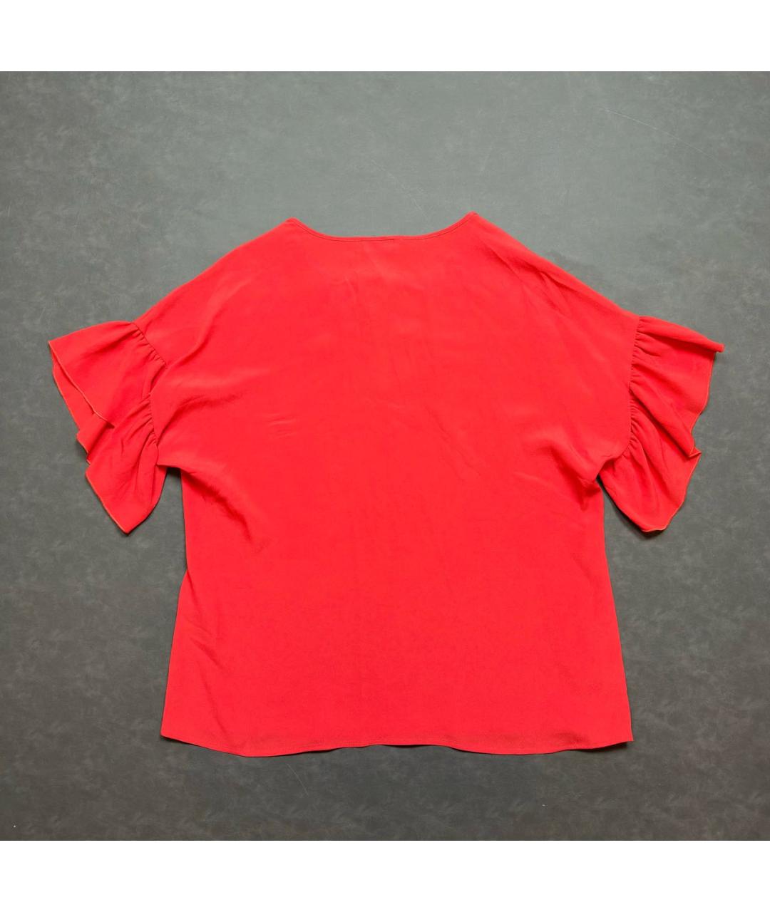 RED VALENTINO Красная ацетатная блузы, фото 2