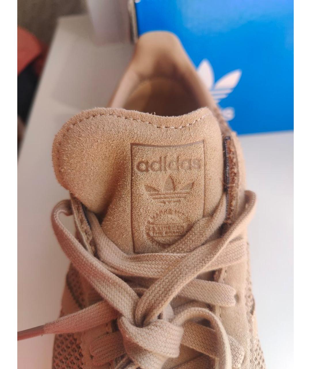 ADIDAS Бежевые замшевые кроссовки, фото 8