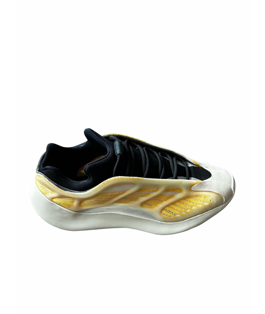 ADIDAS YEEZY Желтые синтетические низкие кроссовки / кеды, фото 6
