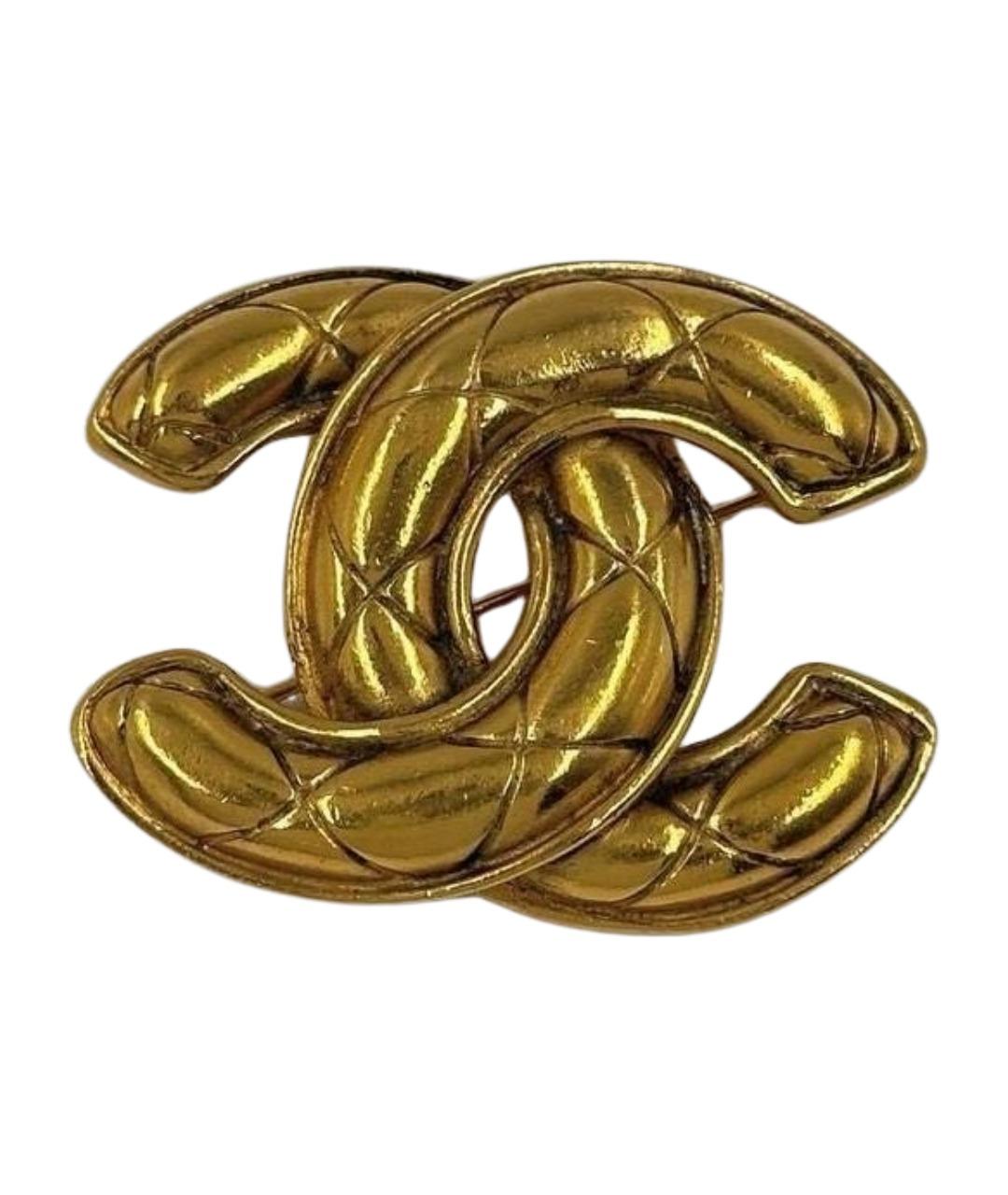 CHANEL Золотая позолоченная булавка / брошь, фото 1