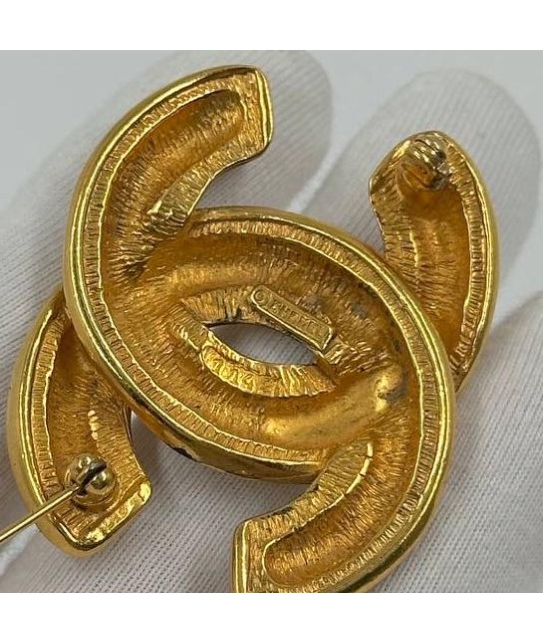 CHANEL Золотая позолоченная булавка / брошь, фото 7