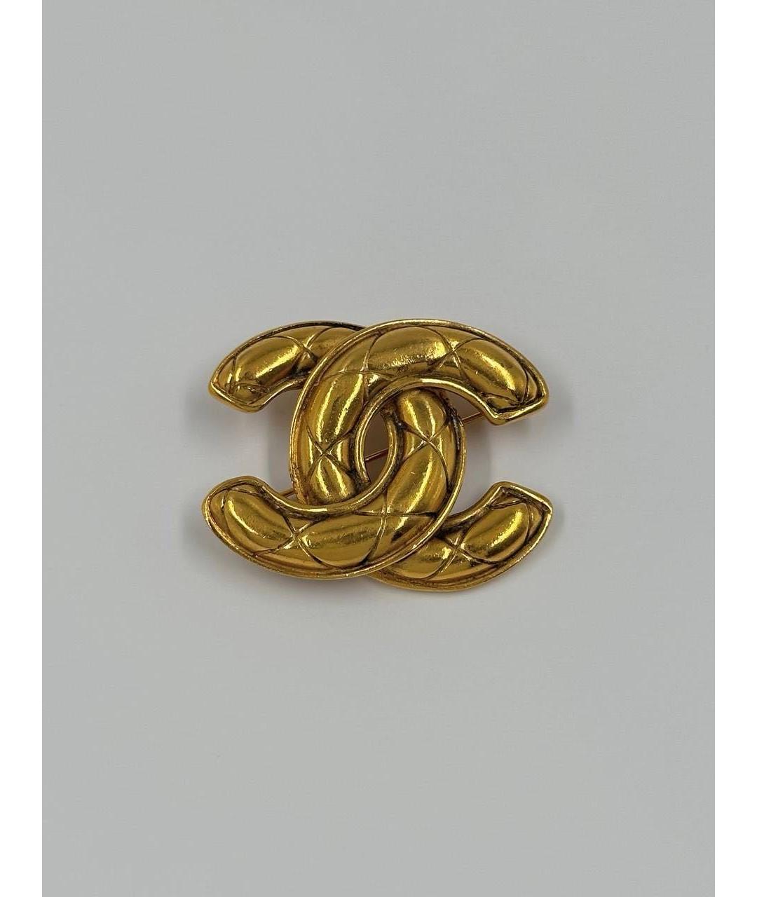 CHANEL Золотая позолоченная булавка / брошь, фото 8