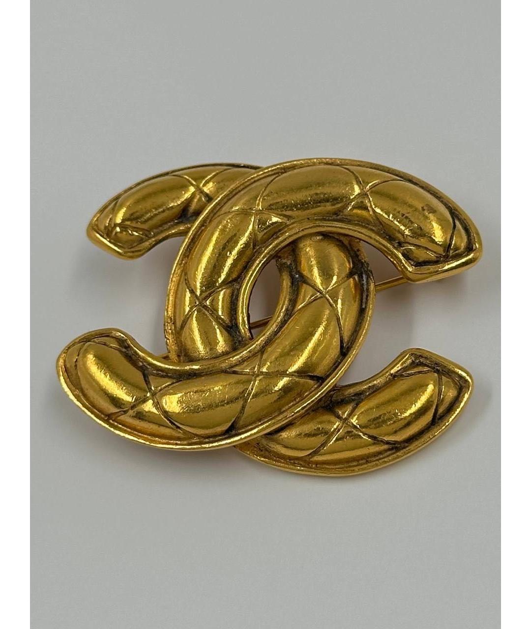 CHANEL Золотая позолоченная булавка / брошь, фото 2