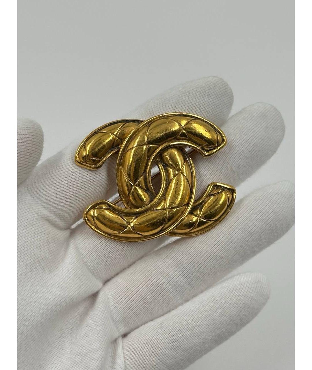 CHANEL Золотая позолоченная булавка / брошь, фото 3